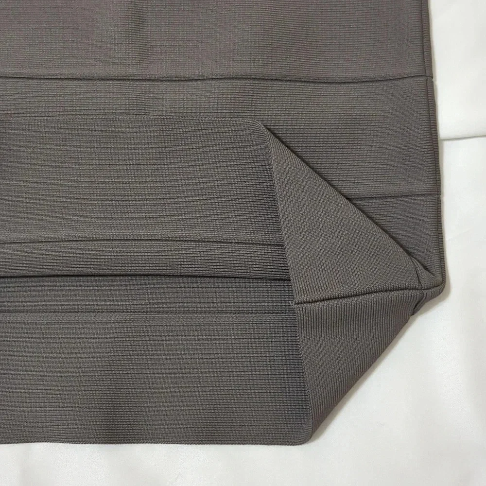 BCBGMAXAZRIA Leger Knit Bandage Pencil Skirt, Color Dark Fatigue Size XXS